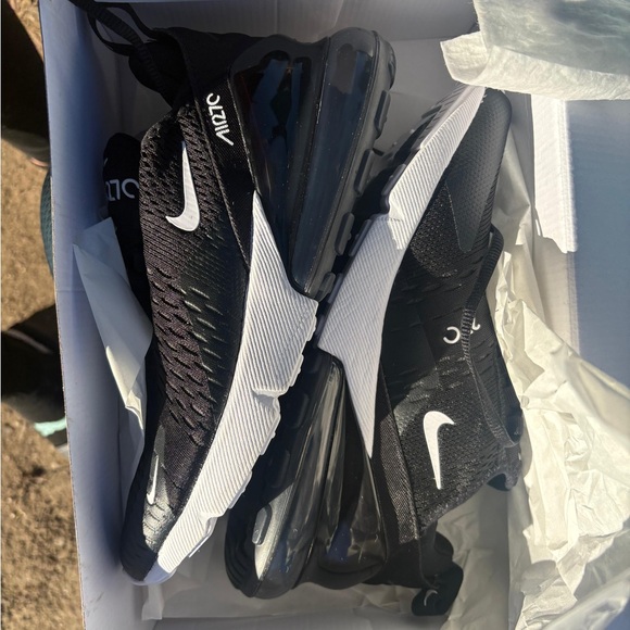 Nike Shoes - Nike Air Max 270 Black and White Athletic Shoes